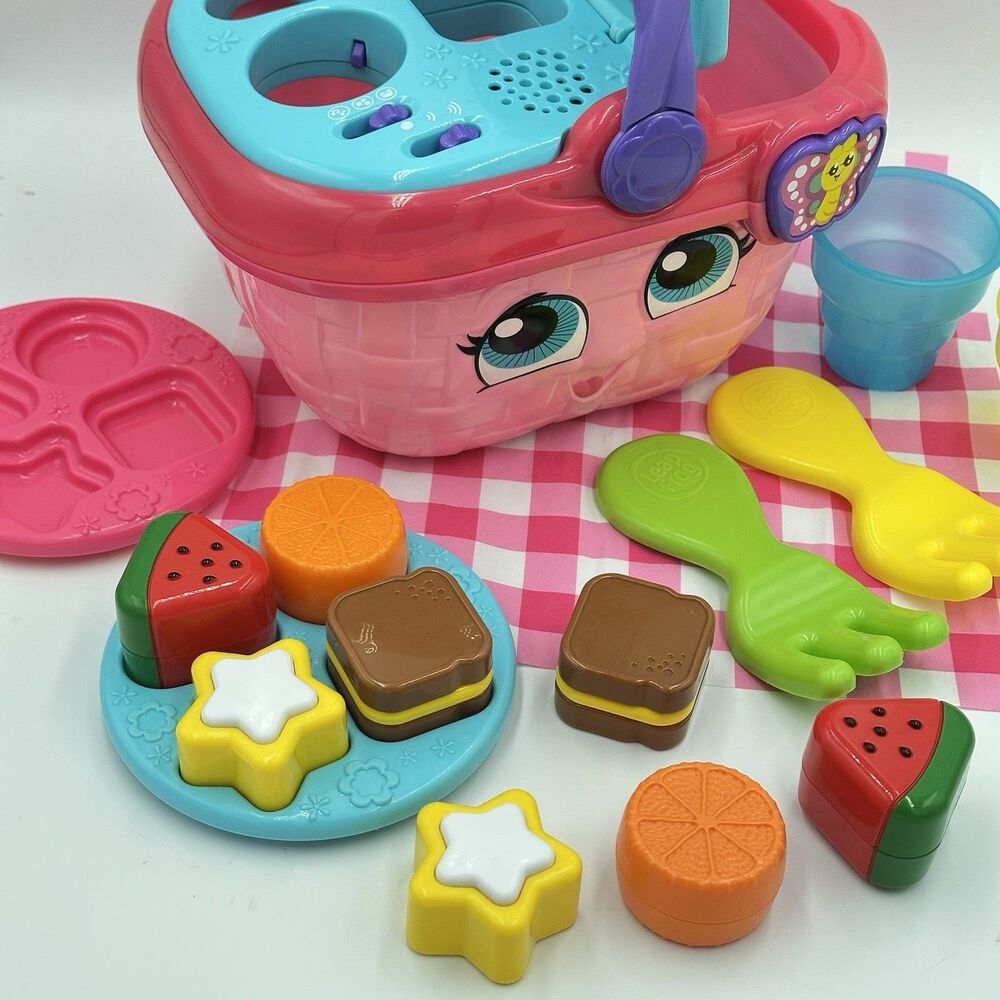 LeapFrog Shapes and Sharing Picnic Basket Interactive Preschool Toy TESTED - Picture 10 of 10